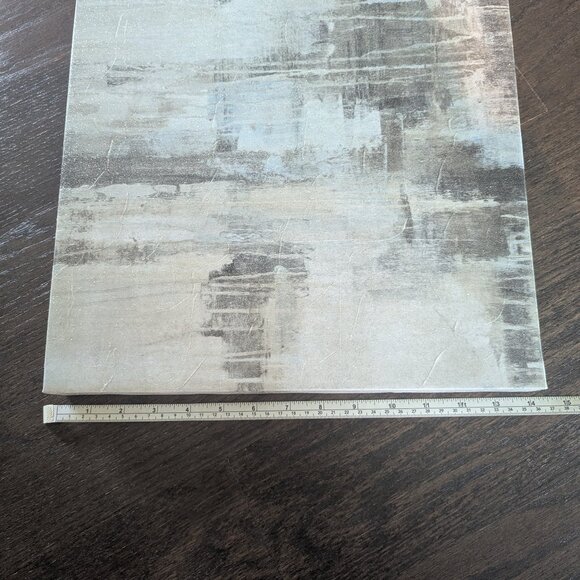EUC Two 14" Square Wall Art Canvas Pieces Blue and Grey Hues "Viscosity" - Picture 6 of 9